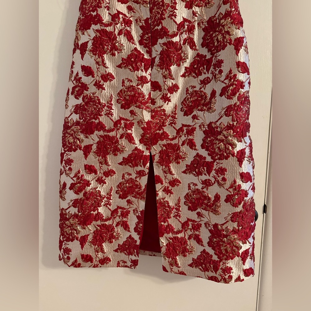 Tuckernuck Strapless Dress with Red Floral Design - Picture 12 of 14